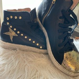 Leather Crown Stella Hightop